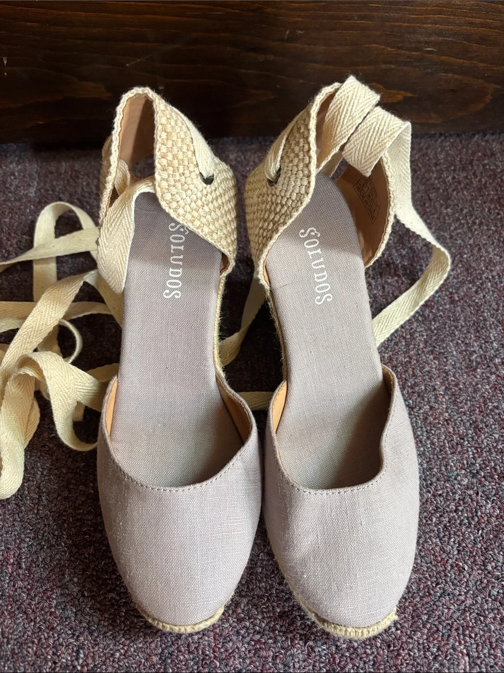 Soludos Lace-Up Wedges